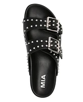 Mia Women's Brooklyn Slip-On Buckle Slide Sandals