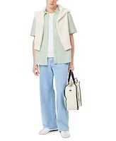 Lacoste Men's Raye Short Sleeve Button-Front Shirt