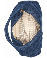 Karl Lagerfeld Paris Voyage Quilted Denim Hobo Bag
