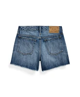 Polo Ralph Lauren Big Girls Distressed Denim Shorts