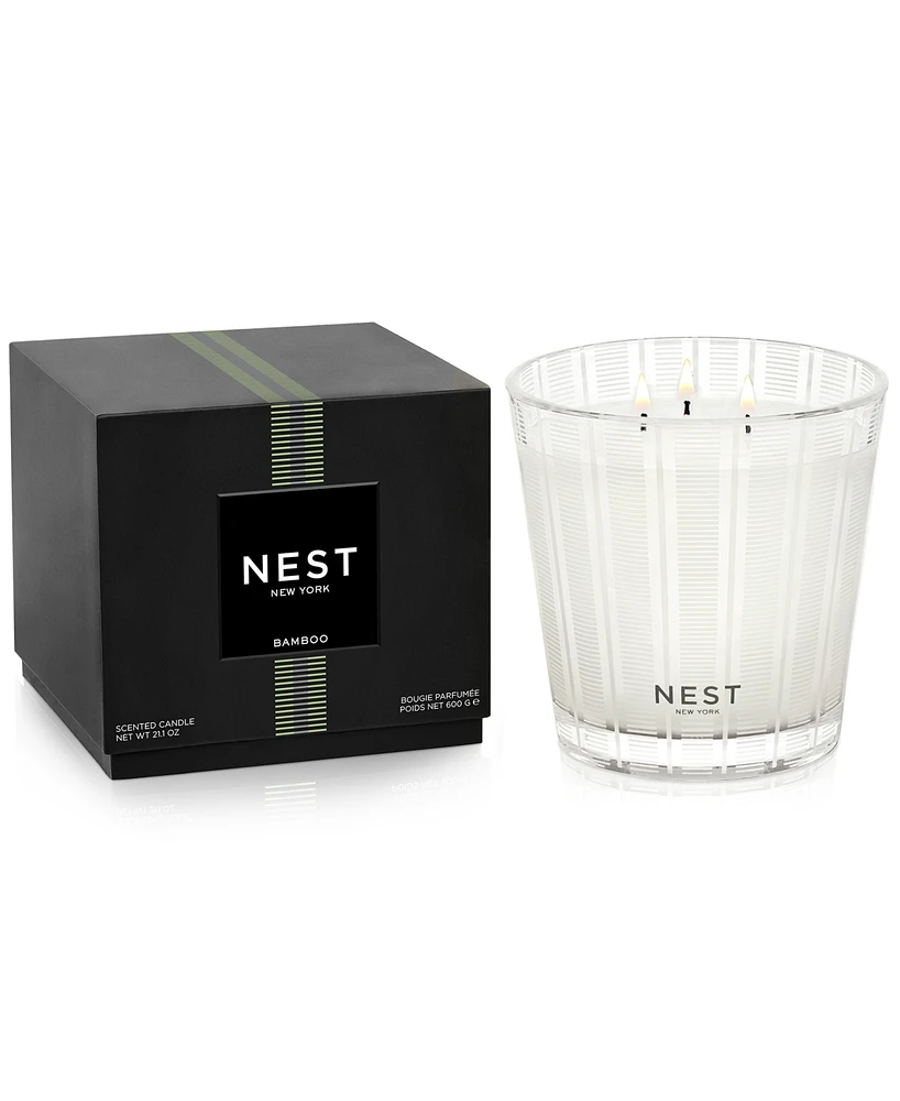 Nest New York Bamboo 3-Wick Candle, 21.1 oz.