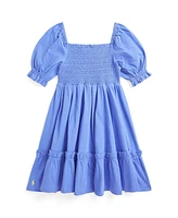 Polo Ralph Lauren Toddler and Little Girls Smocked Jersey Dress