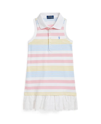 Polo Ralph Lauren Toddler and Little Girls Striped Stretch Mesh Dress