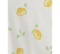Beauty & Grace Juniors' Lemon-Print Maxi Dress