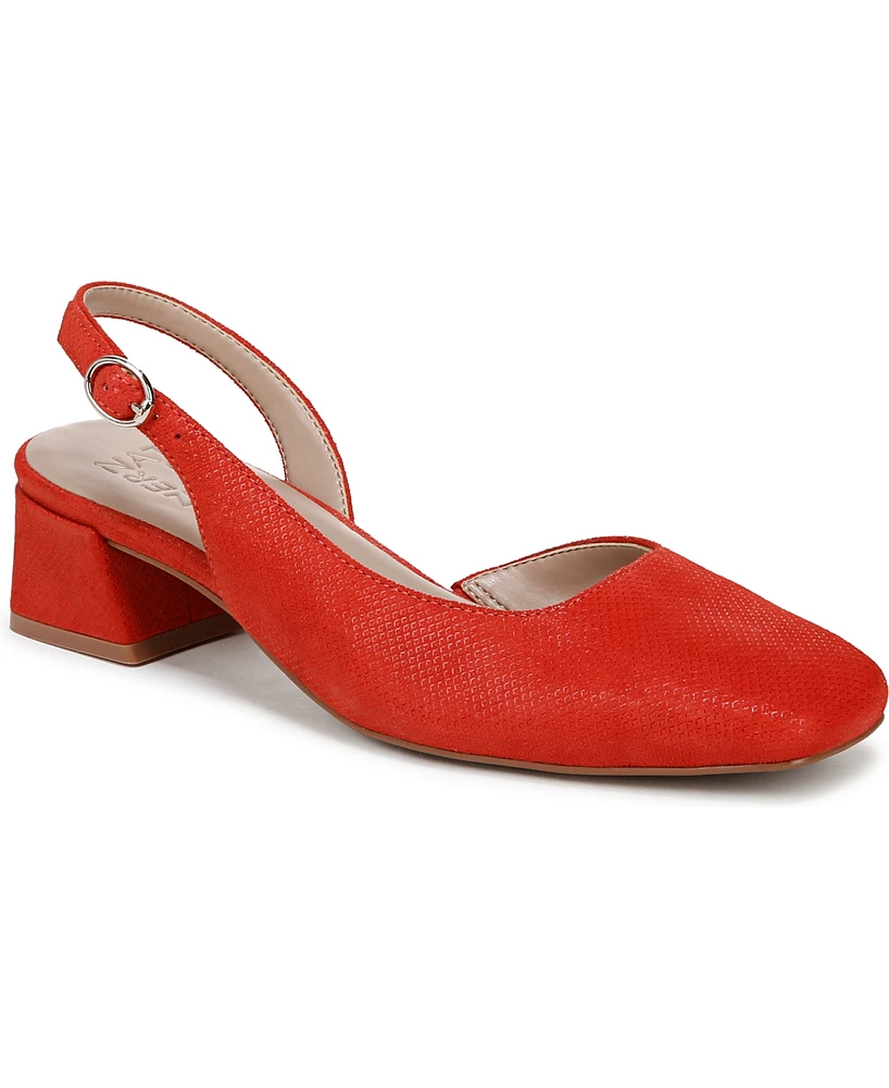 Naturalizer Women's Jayla Mid-Heel Square Toe Slingback Pumps