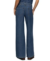Sanctuary Women's Arden Mid Rise Wide-Leg Jeans