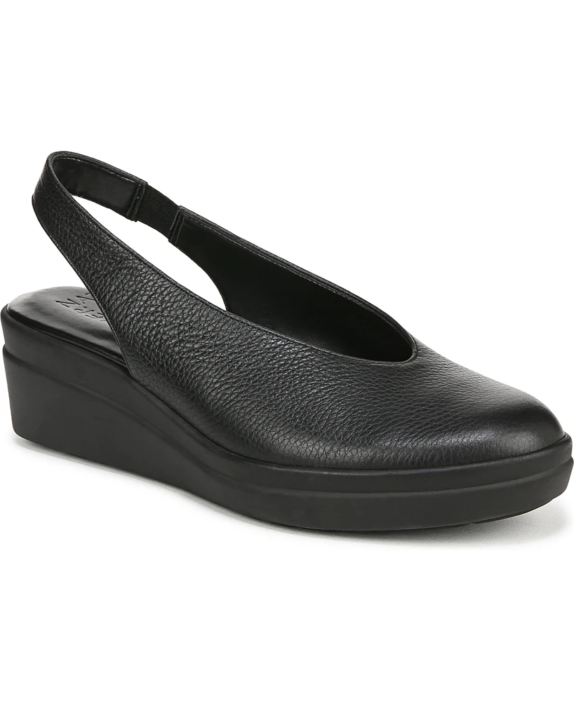 Naturalizer Women's Sutton Closed Almond Toe Slingback Wedges