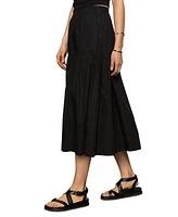 Sanctuary Women's Poplin Prarie Pull On Skirt