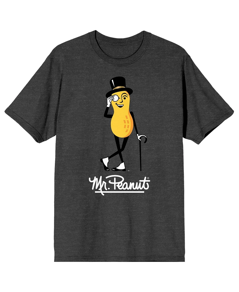 Hormel Foods Men's Planters Mr. Peanut Black Short Sleeve Tee-Medium