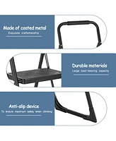 3 Step Ladder Portable Folding Ladder Stool for Adults with Wide Anti-Slip Pedal