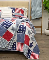 Donna Sharp Stars and Stripes Americana -Pc. Quilt Set