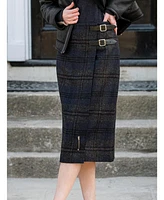 Celtic & Co. Women's Midi Celt Kilt Plaid Skirt