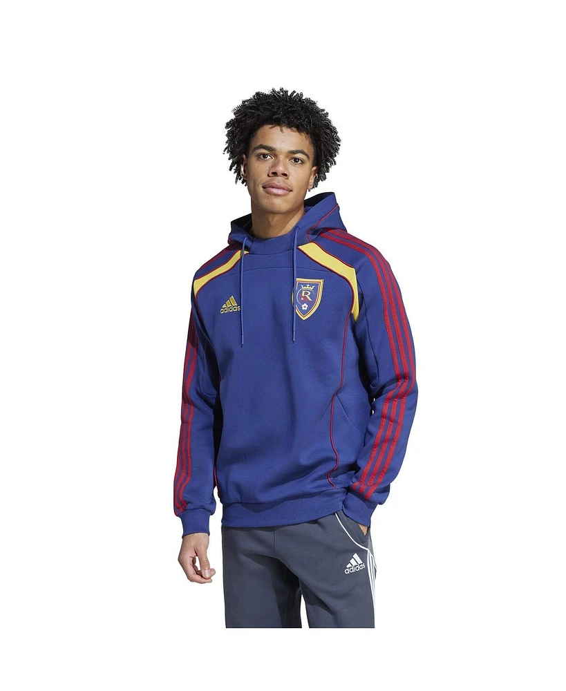 Adidas Men's Blue Real Salt Lake 2025 Travel Pullover Hoodie