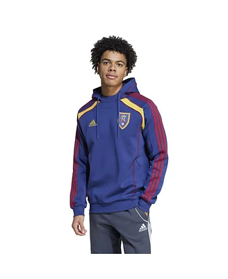 Adidas Men's Blue Real Salt Lake 2025 Travel Pullover Hoodie