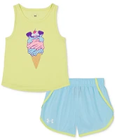 Under Armour Toddler & Little Girls Tank Top Shorts, 2 Piece Set