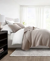 ienjoy Home Stripe Stitch 3-Pc. Quilt Set, King/California King