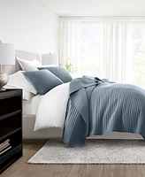 ienjoy Home Stripe Stitch -Pc. Quilt Set
