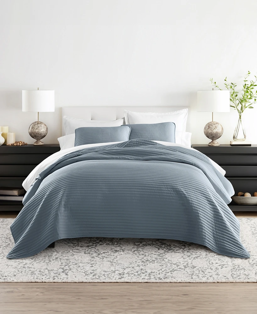 ienjoy Home Stripe Stitch -Pc. Quilt Set