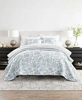 Ienjoy Home Jacobean Stripe Reversible Quilt Set