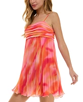 Seni & Cade Juniors' Pleated Mini Dress