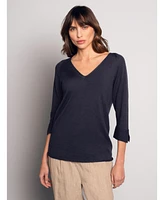 Celtic & Co. Women's Fine Knit Merino V-Neck Sweater