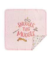 Harry Potter Baby Boys Zip Up Sleep N' Play Bib Blanket and Burp Cloth 4 Piece Outfit Set