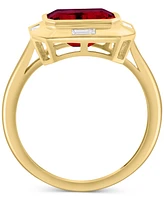Effy Garnet (2-1/2 ct. t.w.) & White Topaz (1/2 ct. t.w.) Ring in 14k Gold