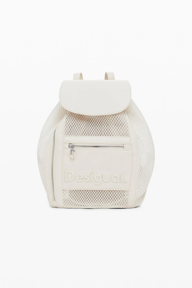 Desigual Women's Medium mesh drawstring backpack