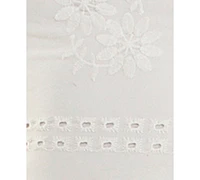 Juniors' Bow-Detail Eyelet Mini Dress