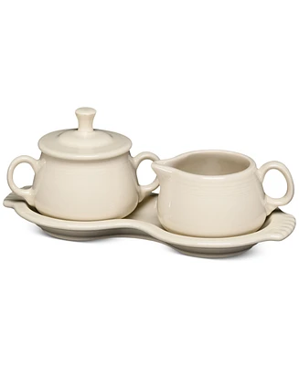 Fiesta 4-Piece Sugar Bowl And Creamer Set With Tray