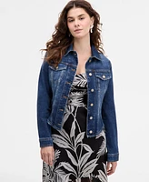 Guess Women's Annalise Denim Button-Front Shacket