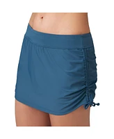 Free Country Women's Side Shirred Swim Skirt