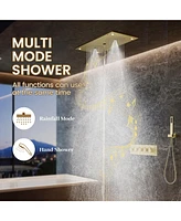 Casainc Ceiling-Mounted Thermostatic Shower System With Handheld