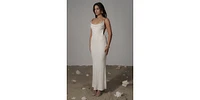Jluxlabel Women's Natural Getaway Linen Maxi Dress