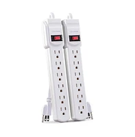 Power Strip Twin Pack - White