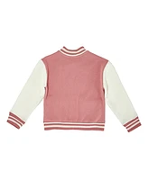 Derek Heart Little Girls Varsity Bomber Jacket