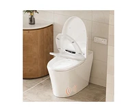 Casainc Smart Toilet, Auto Flush, Heated Seat, Tankless One-Piece Toilets For Bathrooms