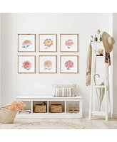 Colorful Chrysanthemum Prints St/6