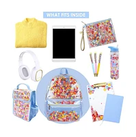 Packed Party Backpack Women's Small Fashion Shoulder Book Bag Trendy Look for Ladies at School, Work