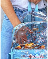 Packed Party Celebrate Every Day Clear Backpack Women's Small Fashion Shoulder Book Bag Great for Ladies at School, Work, Travel, and the Beach (Clear