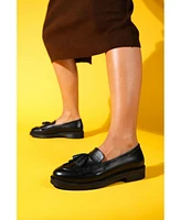 Milly Leather Tassel Loafers