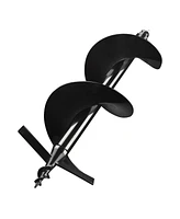 Yescom 6" 10" Earth Auger Bit Kit Bulb Planter Tool for Planting Flower Fence Post Spiral Hole Digger Gardening Project