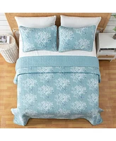 Linery & Co. Coastal Microfiber Quilt Set With Shams