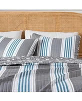 Linery & Co. Coastal Microfiber Quilt Set With Shams