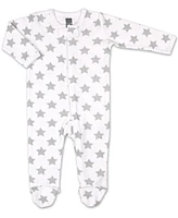 The Peanutshell Baby Boys Sleep N Play Footed Pajamas Girls, Safari Animals, 3 Pack, to 9 Months