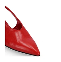 Eros Red Leather Pumps