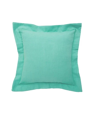 Aqua Flange Throw Pillow