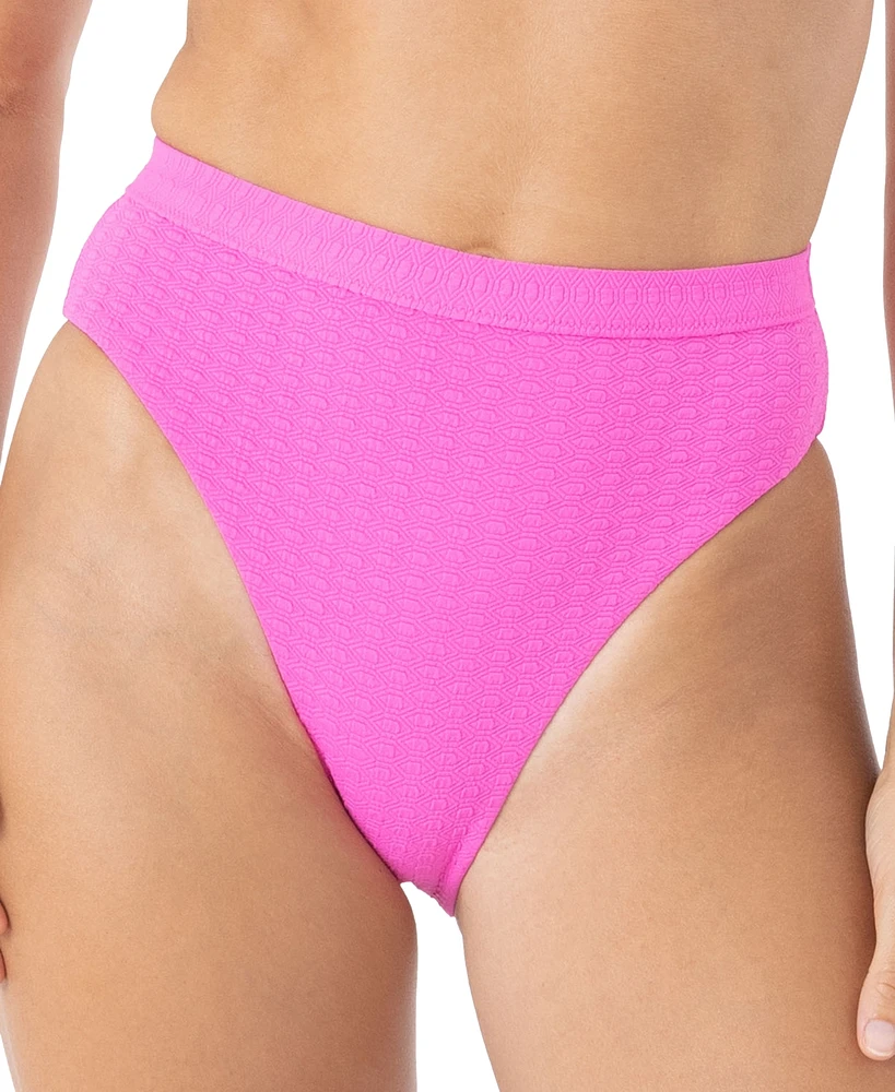 Roxy Juniors' Haleiwa Banded High-Waist Bikini Bottoms