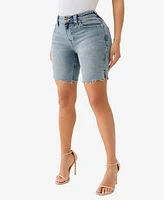True Religion Women's Riley Big T Bermuda Shorts