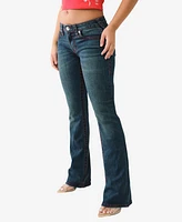 True Religion Women's Becca Big T Mid Rise Bootcut Jeans